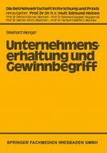 Cover-Bild Unternehmenserhaltung und Gewinnbegriff