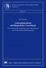 Cover-Bild Unternehmenskauf und Bürgerliches Gesetzbuch