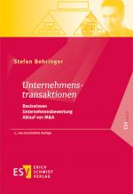 Cover-Bild Unternehmenstransaktionen