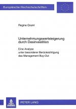 Cover-Bild Unternehmungswertsteigerung durch Desinvestition