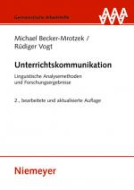 Cover-Bild Unterrichtskommunikation