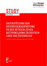 Cover-Bild Unterstützung der Interessenvertretung in der betrieblichen Weiterbildung in Deutschland und Österreich