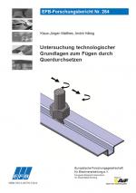 Cover-Bild Untersuchung technologischer Grundlagen zum Fügen durch Querdurchsetzen