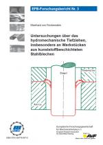 Cover-Bild Untersuchungen über das hydromechanische Tiefziehen, insbesondere an Werkstücken aus kunststoffbeschichteten Stahlblechen