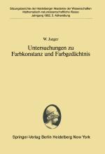 Cover-Bild Untersuchungen zu Farbkonstanz und Farbgedächtnis