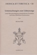 Cover-Bild Untersuchungen zum Udanavarga