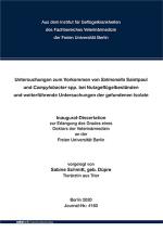 Cover-Bild Untersuchungen zum Vorkommen von Salmonella Saintpaul und Campylobacter spp. bei Nutzgeflügelbeständen und weiterführende Untersuchungen der gefundenen Isolate