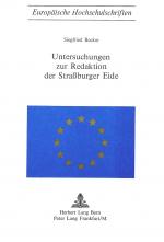 Cover-Bild Untersuchungen zur Redaktion der Strassburger Eide