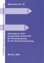 Cover-Bild Unterwegs zu einer europäischen Universität