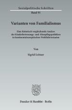 Cover-Bild Varianten von Familialismus.