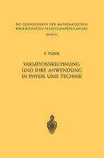 Cover-Bild Variationsrechnung und Ihre Anwendung in Physik und Technik