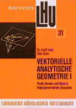 Cover-Bild Vektorielle Analytische Geometrie I, LHU31