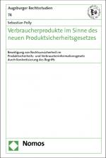 Cover-Bild Verbraucherprodukte im Sinne des neuen Produktsicherheitsgesetzes