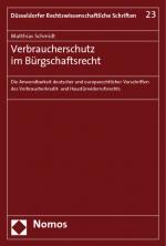 Cover-Bild Verbraucherschutz im Bürgschaftsrecht