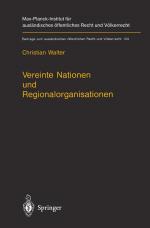 Cover-Bild Vereinte Nationen und Regionalorganisationen