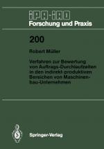 Cover-Bild Verfahren zur Bewertung von Auftrags-Durchlaufzeiten in den indirekt-produktiven Bereichen von Maschinenbau-Unternehmen