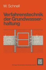 Cover-Bild Verfahrenstechnik der Grundwasserhaltung