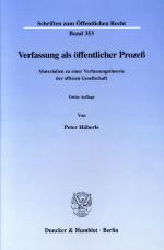 Cover-Bild Verfassung als öffentlicher Prozeß.