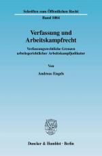 Cover-Bild Verfassung und Arbeitskampfrecht.