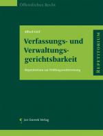 Cover-Bild Verfassungs- und Verwaltungsgerichtsbarkeit