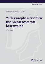 Cover-Bild Verfassungsbeschwerden und Menschenrechtsbeschwerde