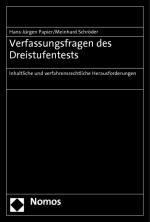 Cover-Bild Verfassungsfragen des Dreistufentests