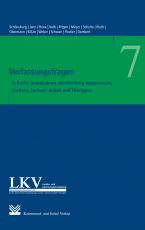 Cover-Bild Verfassungsfragen in den Ländern Berlin, Brandenburg, Mecklenburg-Vorpommern, Sachsen, Sachsen-Anhalt und Thüringen Schöneburg