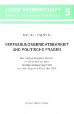 Cover-Bild Verfassungsgerichtsbarkeit und Politische Fragen