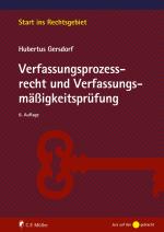 Cover-Bild Verfassungsprozessrecht und Verfassungsmäßigkeitsprüfung