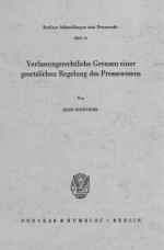 Cover-Bild Verfassungsrechtliche Grenzen einer gesetzlichen Regelung des Pressewesens.