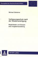Cover-Bild Verfassungsschutz nach der Wiedervereinigung