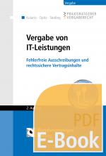 Cover-Bild Vergabe von IT-Leistungen (E-Book)