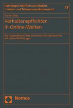 Cover-Bild Verhaltenspflichten in Online-Welten