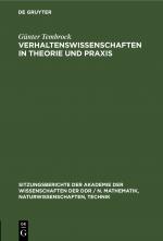 Cover-Bild Verhaltenswissenschaften in Theorie und Praxis