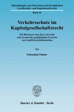 Cover-Bild Verkehrsschutz im Kapitalgesellschaftsrecht.