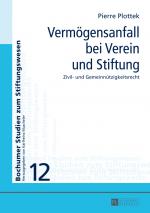 Cover-Bild Vermögensanfall bei Verein und Stiftung