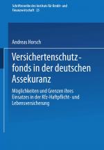 Cover-Bild Versichertenschutzfonds in der deutschen Assekuranz