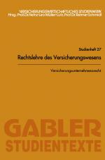 Cover-Bild Versicherungsunternehmensrecht