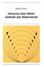 Cover-Bild Versuche über Weiss' «Ästhetik des Widerstands»