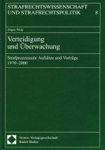 Cover-Bild Verteidigung und Überwachung