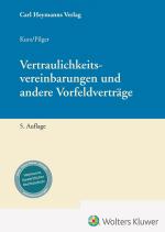 Cover-Bild Vertraulichkeitsvereinbarungen und andere Vorfeldverträge