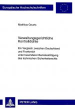 Cover-Bild Verwaltungsgerichtliche Kontrolldichte