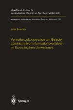 Cover-Bild Verwaltungskooperation am Beispiel administrativer Informationsverfahren im Europäischen Umweltrecht