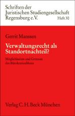 Cover-Bild Verwaltungsrecht als Standortnachteil?