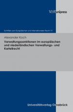 Cover-Bild Verwaltungssanktionen im europäischen und niederländischen Verwaltungs- und Kartellrecht