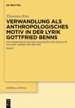 Cover-Bild Verwandlung als anthropologisches Motiv in der Lyrik Gottfried Benns