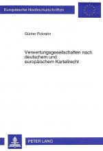 Cover-Bild Verwertungsgesellschaften nach deutschem und europäischem Kartellrecht