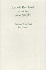 Cover-Bild Verzeichnis aller Schriften