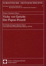 Cover-Bild Vichy vor Gericht: Der Papon-Prozess