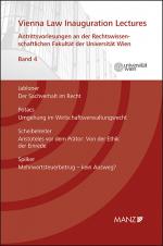 Cover-Bild Vienna Law Inauguration Lectures Antrittsvorlesungen an d. rechtswissenschaftlichen Fakultät der Universität Wien